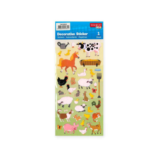Picture of TANEX KIDS DECORATIVE FARM ANIMALS STICKERS